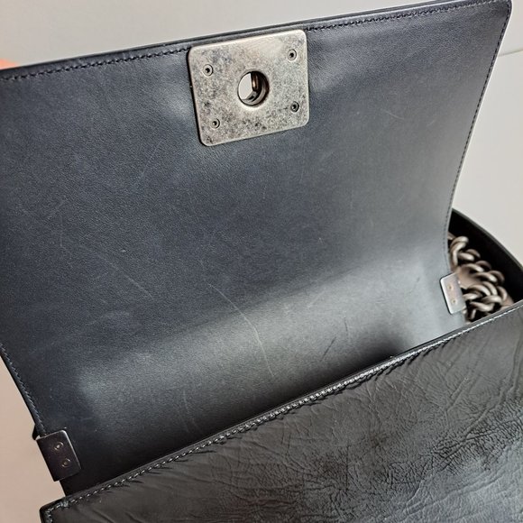 Chanel Black Python Medium Boy Flap Bag - Picture 9 of 16